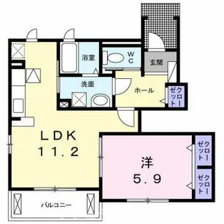 アルトピアーノ一色【1階】の間取り