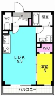 ルクス西宮北口【201号室】の間取り
