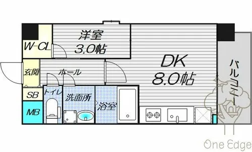 スプランディッドⅡ【10階】の間取り