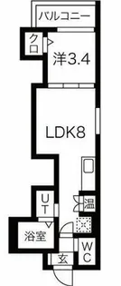 Buzz神崎川【1階】の間取り