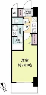 ブランシエスタ天満【9階】の間取り