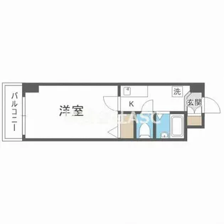 ∞中之島アンフィニ【603号室】の間取り