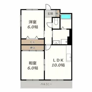 ラフォーレB【501号室】の間取り