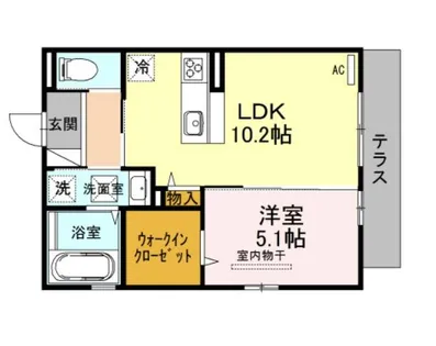 大阪府堺市西区上【アパート】の間取り