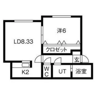 サニープレイスⅠ【1階】の間取り