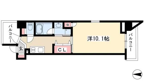 千種ライズ【601号室】の間取り