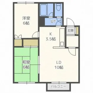 クレストール高柳【2階】の間取り