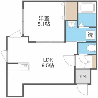 セブンスコート円山【2階】の間取り