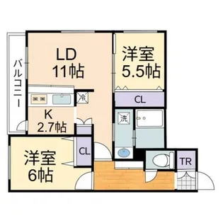 北海道札幌市西区山の手七条7丁目【マンション】の間取り