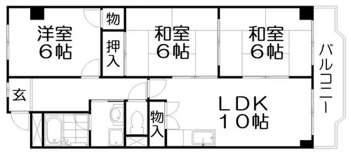 アメニティコート【2階】の間取り