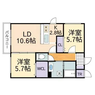ラピス山の手【4階】の間取り