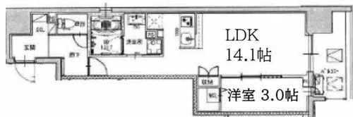 Park Lane Kujo【2階】の間取り