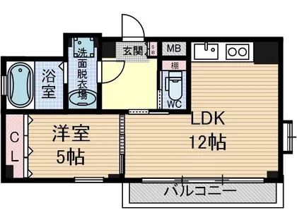 大阪府茨木市別院町【マンション】の間取り