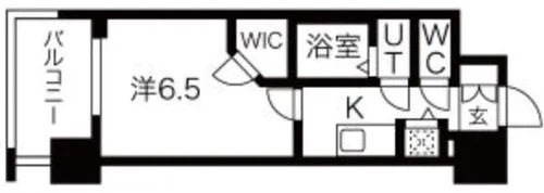 ワールドアイ難波南PORTA【2階】の間取り