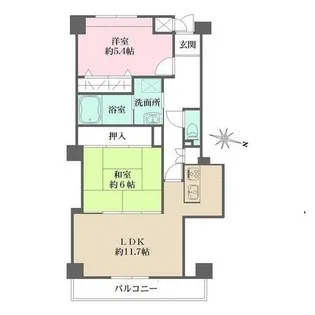 カーサ・ソナール【204号室】の間取り
