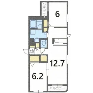 北海道札幌市手稲区前田一条10丁目【マンション】の間取り