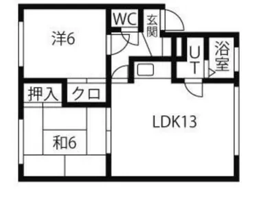 北海道札幌市手稲区手稲本町三条1丁目【アパート】の間取り