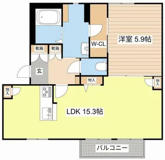 アメニティ21【A202号室】の間取り