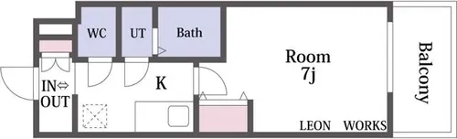 LIVIAZ OSAKA Verite【1005号室】の間取り