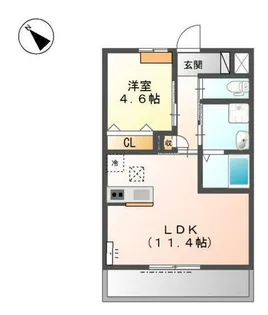 プログレス・レオ【1階】の間取り