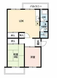 公社賃貸SMALIO 熊取B【6-402号室】の間取り