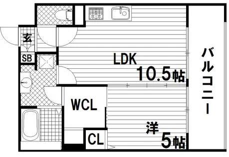 デコール神戸Ⅱ【7階】の間取り