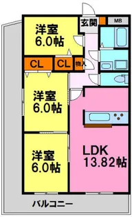 キャピタルビルド【1階】の間取り
