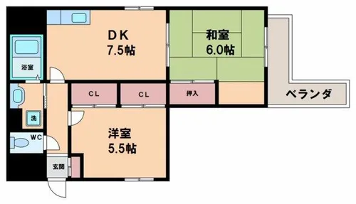 アンバーコート【7階】の間取り