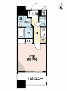 サヴォイ テンジンクォーター【10階】の間取り