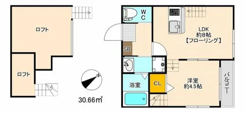 ボアビアージュ【2階】の間取り