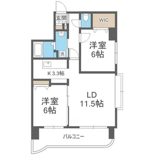 円山ガーデンヒルズ【9階】の間取り
