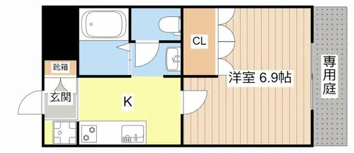 E.L.LEGACY【103号室】の間取り
