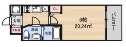 S-RESIDENCE北浜【2階】の間取り