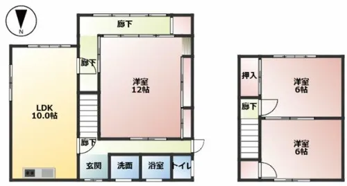 愛知県犬山市大字塔野地字中浦【一戸建】の間取り