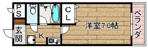 北園ハイツ【212号室】の間取り