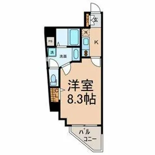 スカイコート葵【6階】の間取り