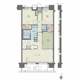 グラン・アベニュー本郷【9階】の間取り