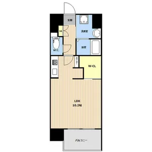 LIBTH博多駅南Ⅲ【1001号室】の間取り