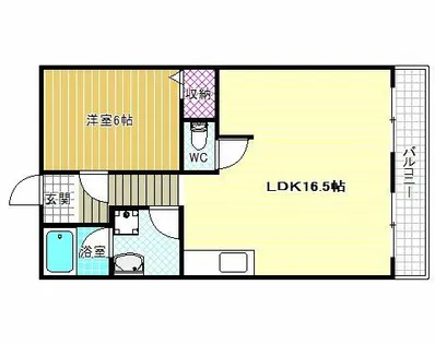 ノーブル国分【403号室】の間取り