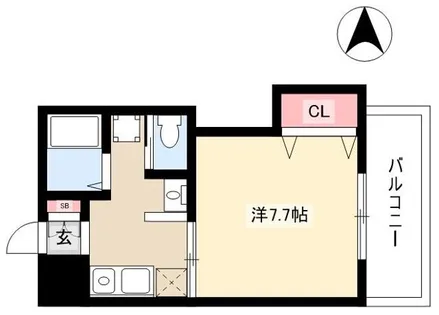 ユウワビル(新)【208号室】の間取り