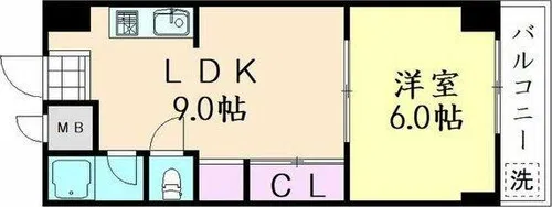 シャトー冨士【5階】の間取り
