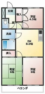 ファミールコートS【2階】の間取り