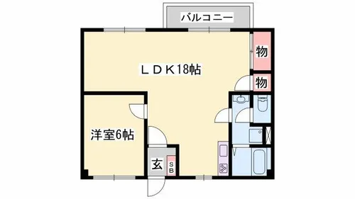 大喜小松ハイツⅠ【205号室】の間取り
