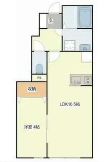 メゾンルーエ【102号室】の間取り