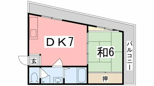 インタービレッジ千代田【303号室】の間取り