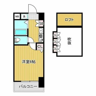 エステムコート難波ミューステージ【7階】の間取り