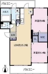 福岡県那珂川市松木2丁目【マンション】の間取り