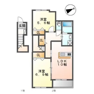 Esperanza【2階】の間取り