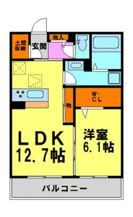 シャルデコーダ【302号室】の間取り
