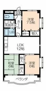 フリーダムコート 参番館【3階】の間取り